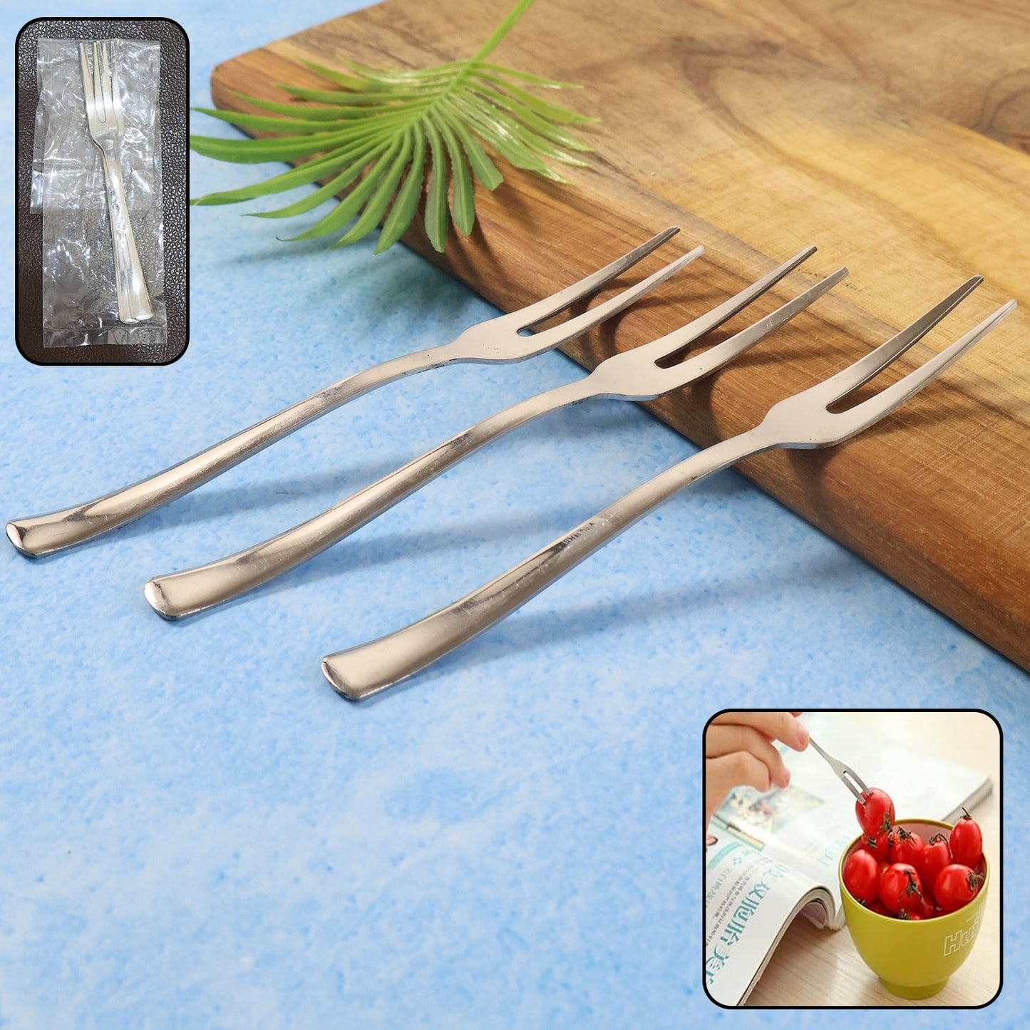 Mini Dessert Fruit Fork - (3 Pc )