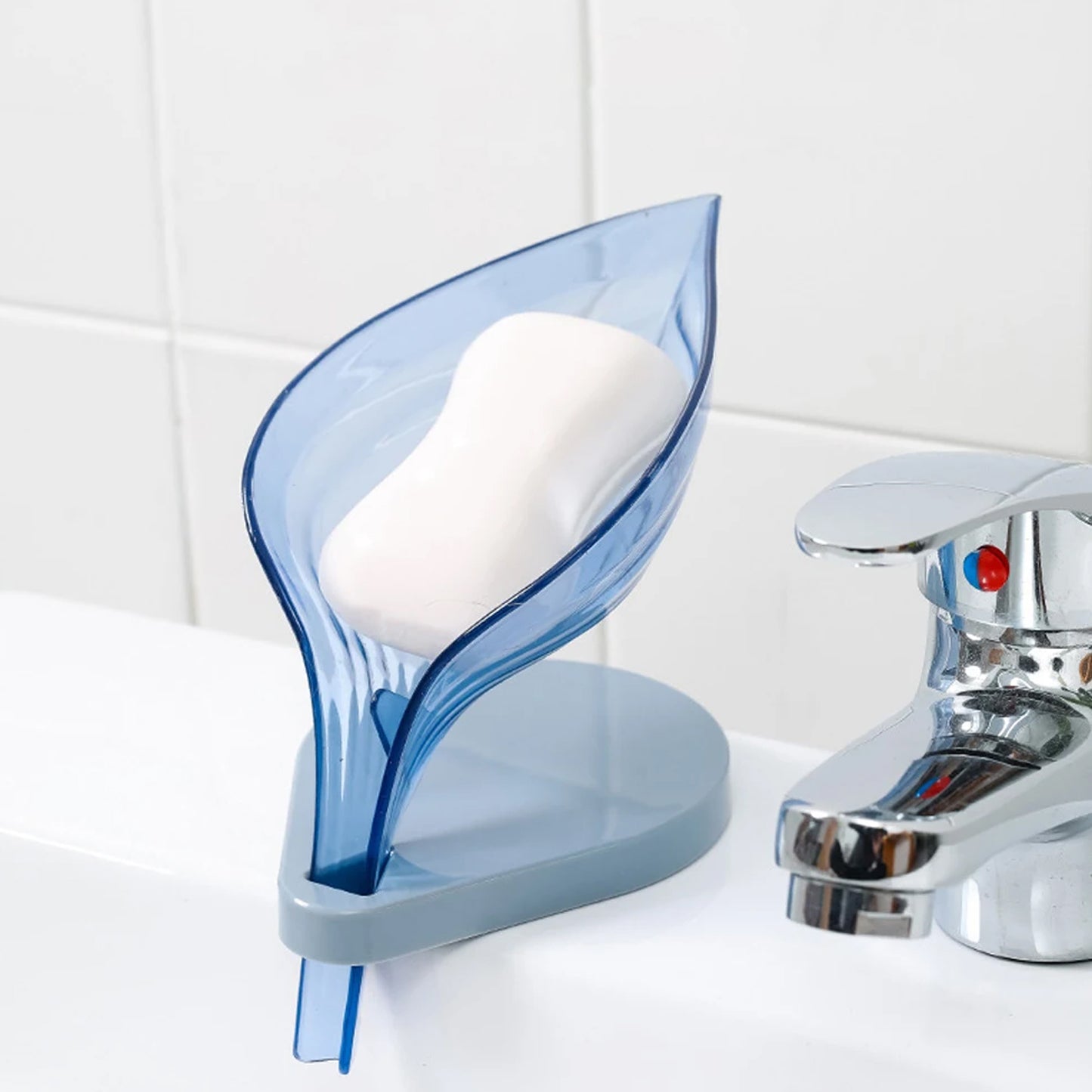 Plasticleaf Shape Soap Box Soap Holder (1 Pc With Color Box)