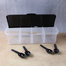 Kitchen Multipurpose Air-tight 4 Sections Storage Containers  Masala Box (1 Set)