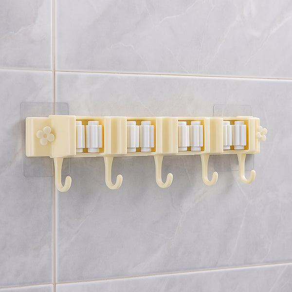 Self-adhesive Wall-mount Broom  Mop Holder Rack