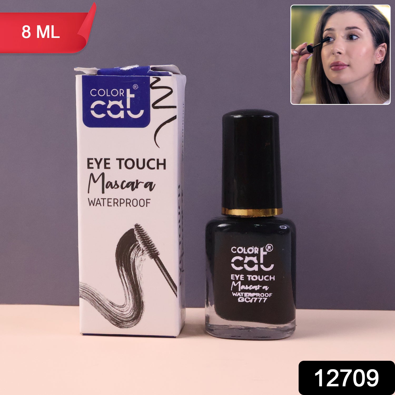 Color Cat Eye Touch Waterproof Mascara (8 Ml  1 Pc)