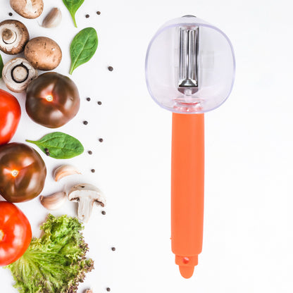 2882 Home Kitchen Cooking Tools Peeler With Container Stainless Steel Carrot Cucumber Apple Super Fruit Vegetable Peeler