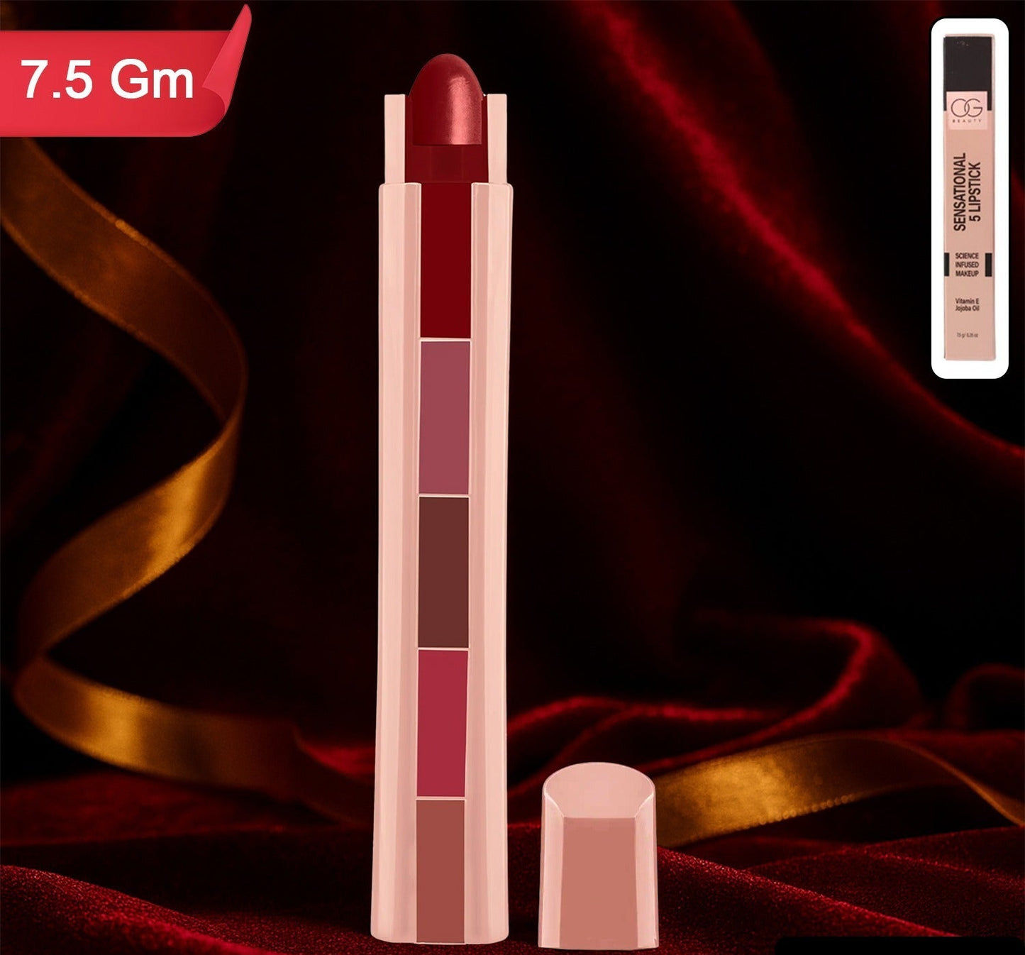 Og Beauty 5-in1 Sensational Lipstick (7.5 Gm)