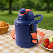 Sports Vacuum Bottle With Shoulder Strap 1 Pc Stylish Mix Design  Size