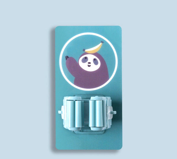1633 Magic Sticker Series Self Adhesive Mop And Broom Holder
