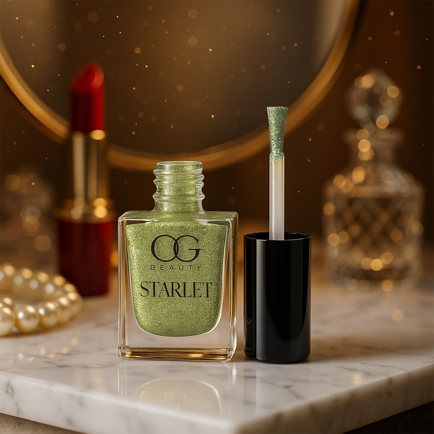 Og Beauty Sunshine Gold Starlet Glitter Nail Paint (10 Ml  1 Pc)