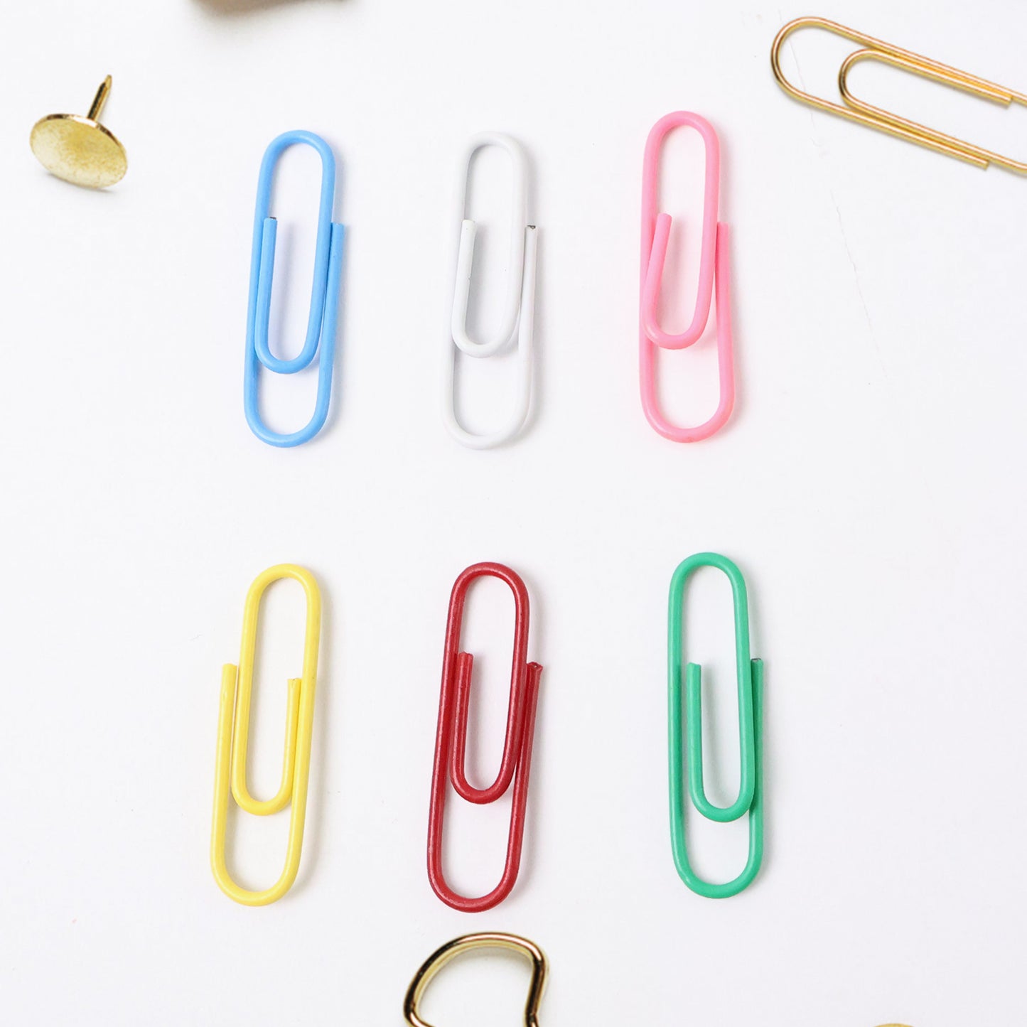 Multicolor-coated Paper Clips Approx (250pc Set)