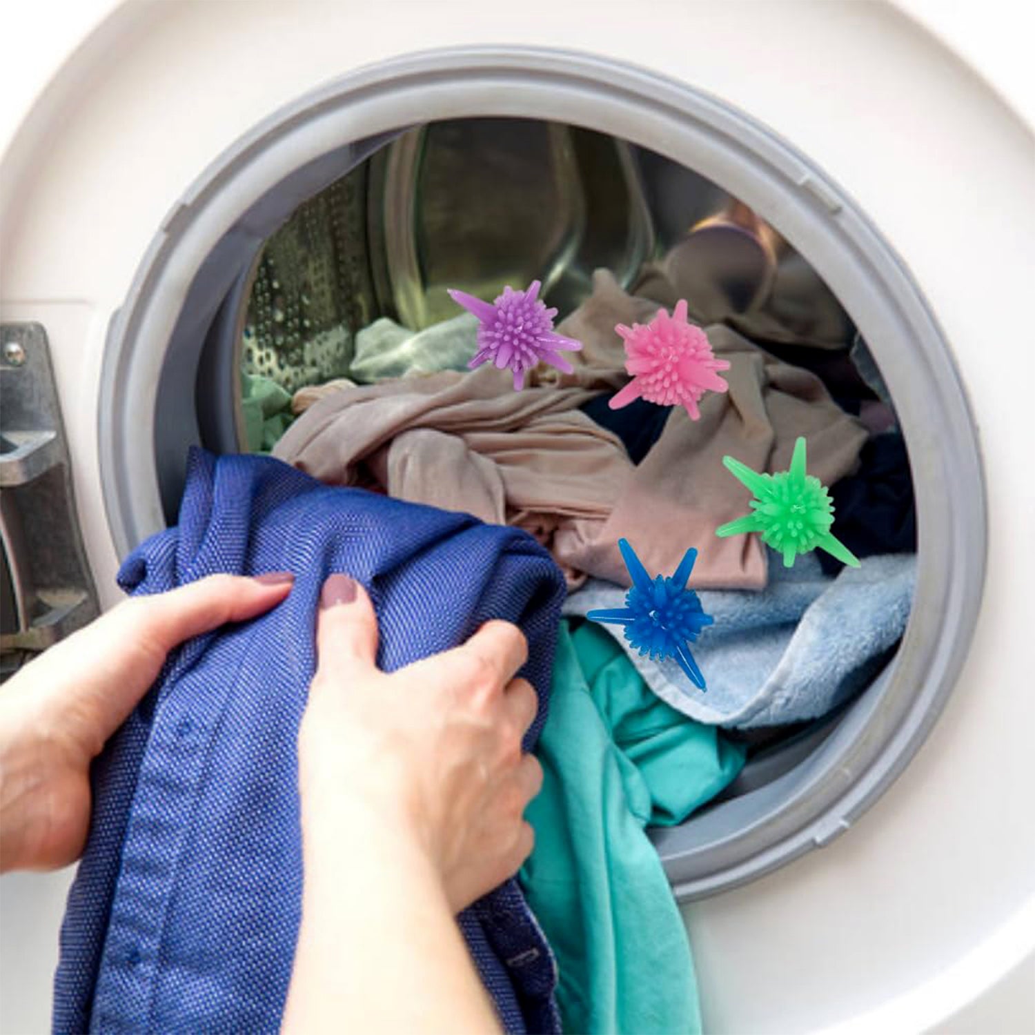 Reusable Laundry Washing Balls (Mix Color  50 Pcs Set)