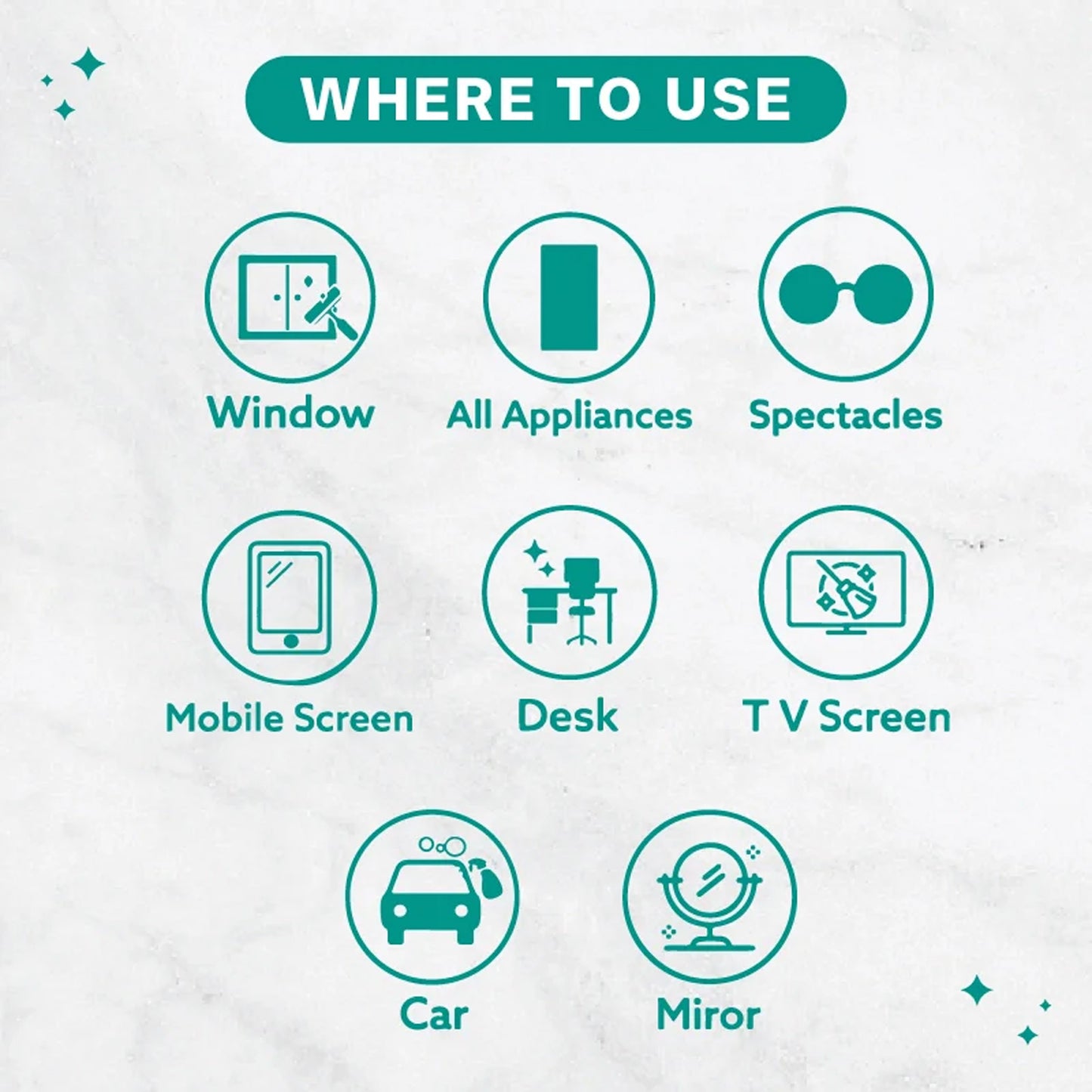 Pollic Kadam Concentrated Glass  Mirror Cleaner Sachet (15 Gm)