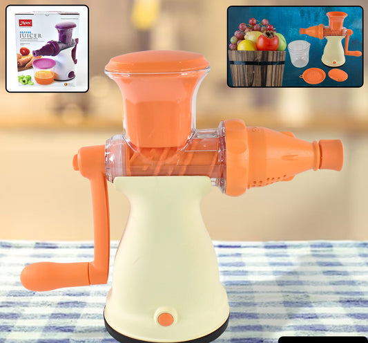 Apex Manual Carrot And Fruit Juicer  Heavy-duty (1 Pc With Glass)