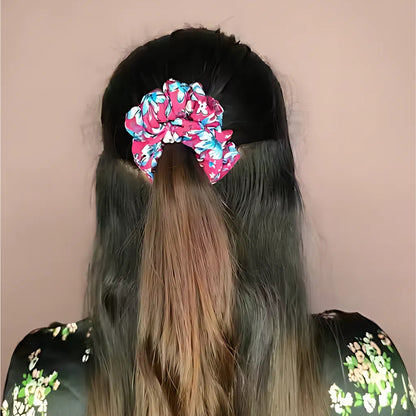 Set Of 12 Stylish Printed Fabric Hairband