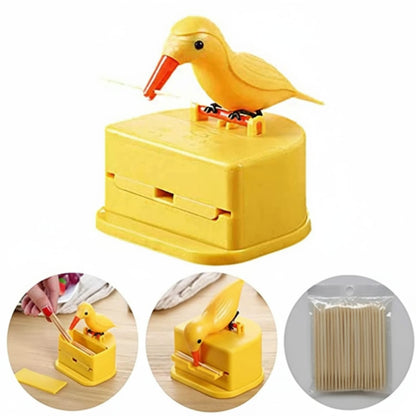 1180 Portable Automatic Bird Toothpick Storage Box