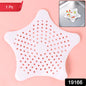 White Silicone Star Shaped Sink Filter Bathroom Hair Catcher Drain Strainers For Basin