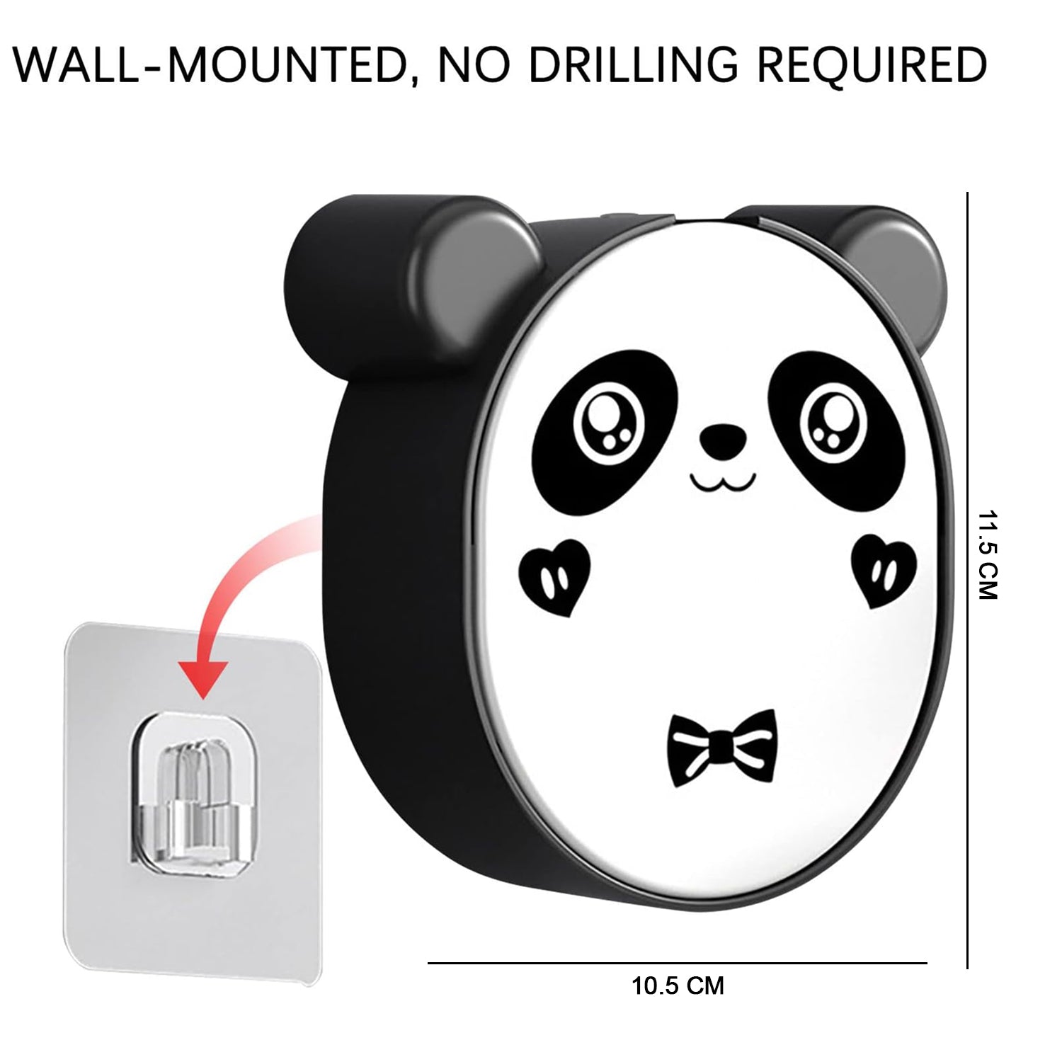 Plastic Cute Panda Soap Box  Wall Mounted Flip-top Drain Soap Case (1 Pc)