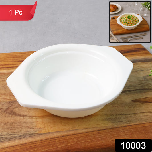 Premium Plastic Serving  Mixing Bowl With Easy-grip Side Tabs (1 Pc)