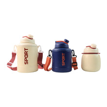 Sports Vacuum Bottle With Shoulder Strap 1 Pc Stylish Mix Design  Size