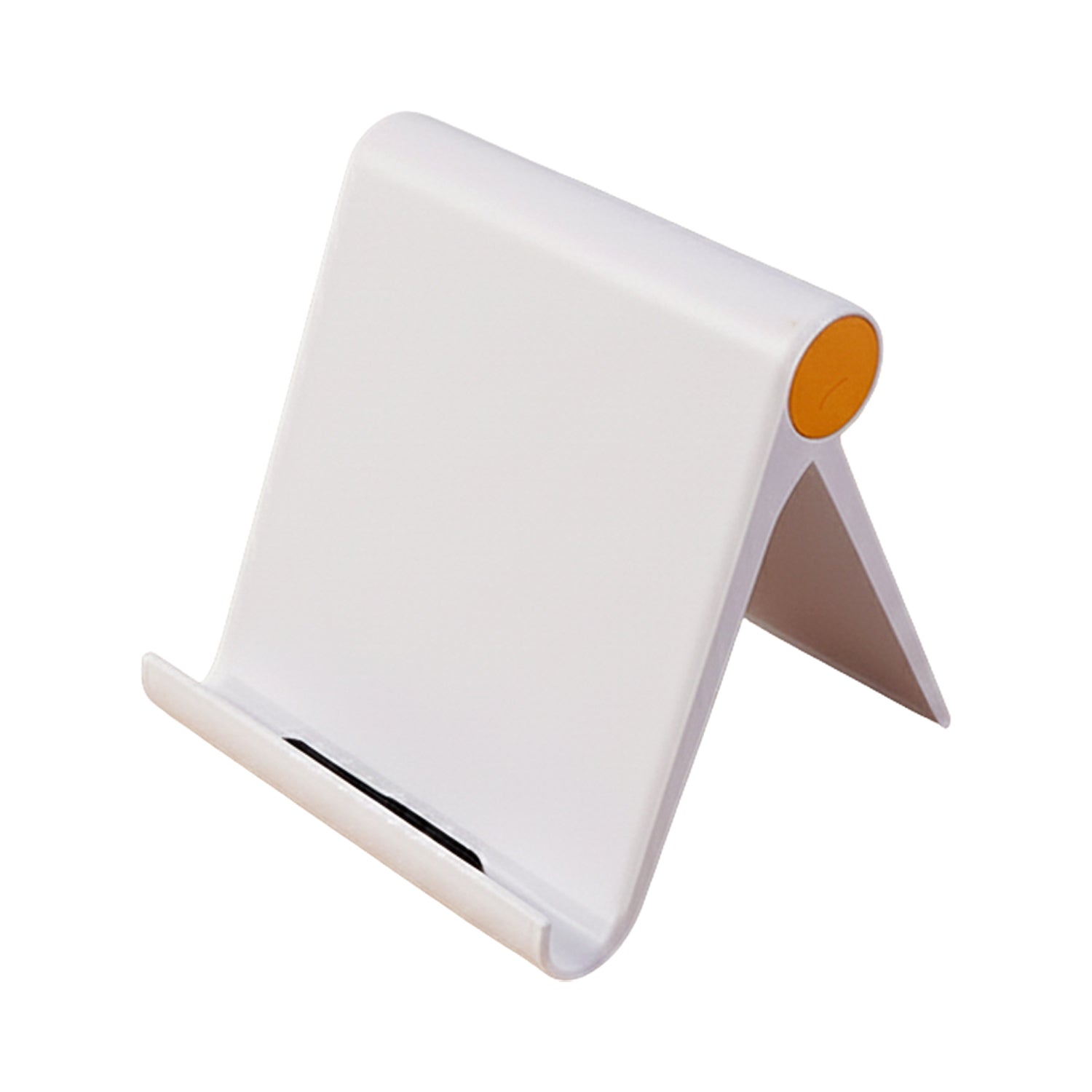 Plastic Foldable Desktop Mobile Stand (1 Pc  White)