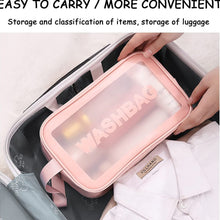 12682 Cosmetic Pouch Make Up Bag For Home  Travel Toiletry Bag For Cosmetics Brushes Accessories Set Of 3 Small Medium  Big - Wash Bag