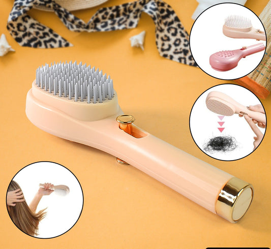 Self-cleaning Anti-static Massage Comb (1 Pc)