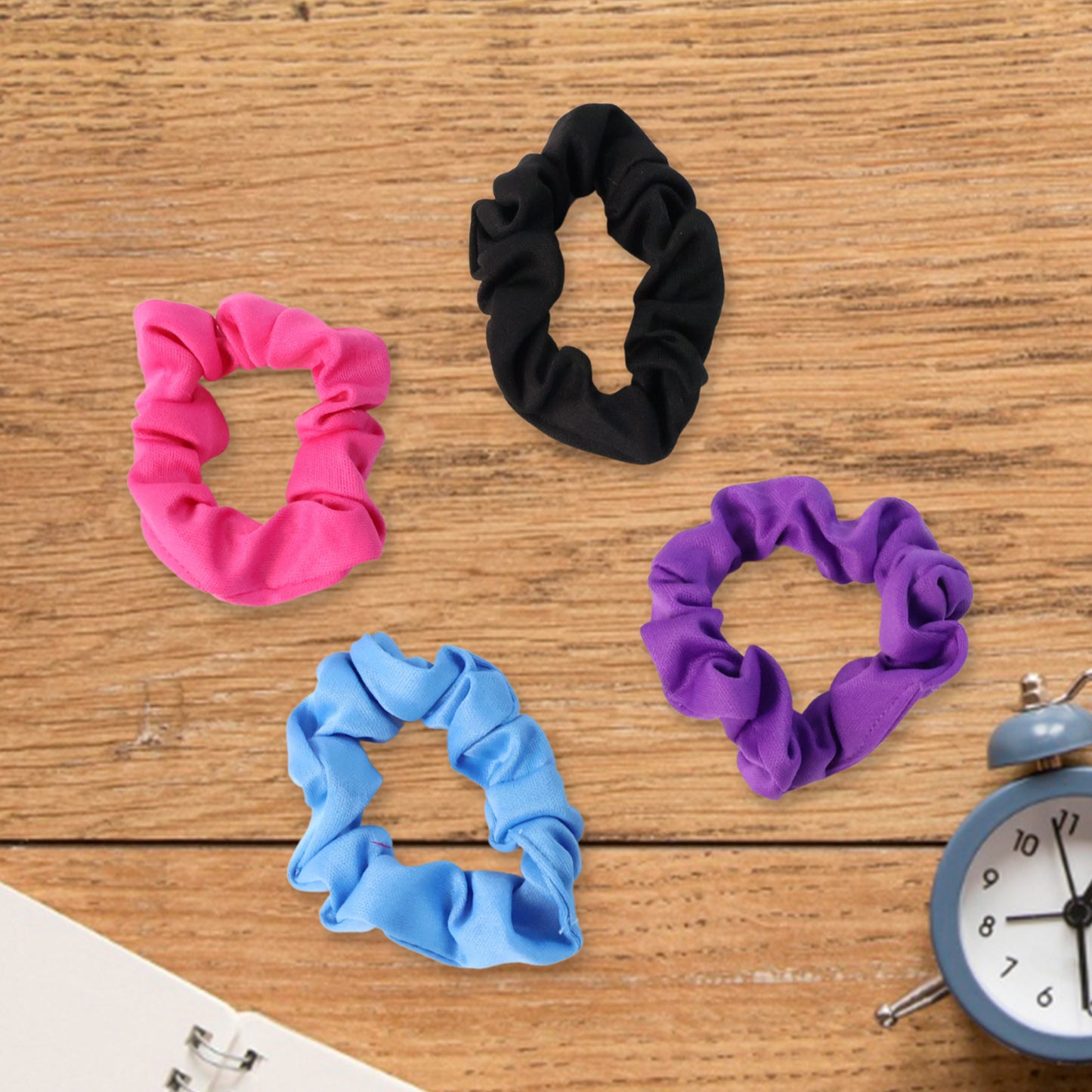 Soft Elastic Hair Scrunchies - (Set)