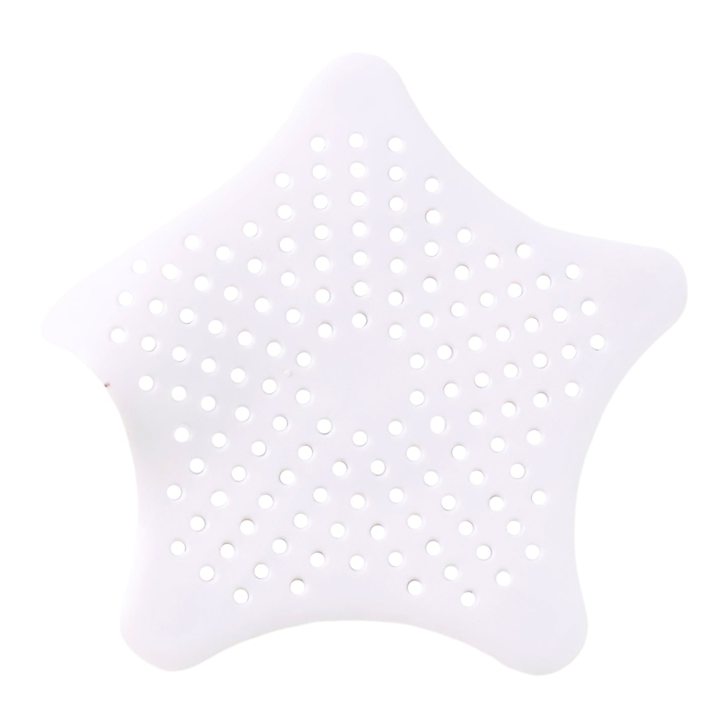 White Silicone Star Shaped Sink Filter Bathroom Hair Catcher Drain Strainers For Basin